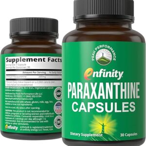 Paraxanthine Capsules for Clean, Jitter Free Energy. Enfinity Paraxanthine Supplement. Known for Focus, Concentration, and Productivity. Pl…