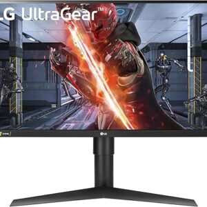 LG UltraGear QHD 27-Inch Gaming Monitor 27GL83A-B – IPS 1ms (GtG), with HDR 10 Compatibility, NVIDIA G-SYNC, and AMD FreeSync, 144Hz, Black