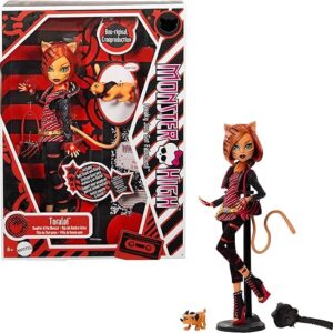Monster High Boo-riginal Creeproduction Doll, Toralei Collectible Reproduction with Doll Stand, Diary, and Pet Saber-Tooth Tiger Sweet Fangs