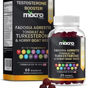 Testosterone Booster Supplement for Men – 60 Gummies