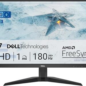 Dell G2725D Gaming Monitor – 27-inch QHD (2560×1440) up to 180 Hz, 2ms Response time, 99% RGB Display, DisplayPort/HDMI Connectivity, AMD F…