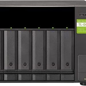 QNAP TL-D800C 8 Bay Desktop JBOD Storage Enclosure with USB 3.2 Gen 2 Type-C Connectivity