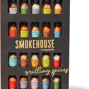 Smokehouse by Thoughtfully Ultimate Grilling Spice Set, Grill Seasoning Gift Set Flavors Include Chili Garlic, Rosemary and Herb, Lime Chip…