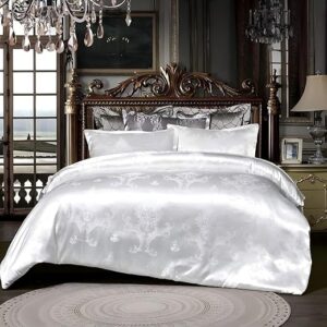 Luxury Satin Embroidery Duvet Cover Set