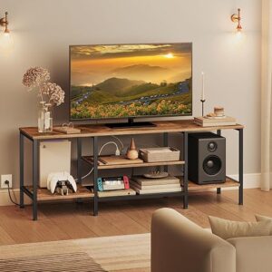 HOOBRO 65-Inch TV Stand with Outlets