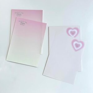 LITTLE DARLING 50 Sheets Korean Style Premium Paper for Flower Wrapping Floral Bouquet Gift Packaging A4 Size Double-Sided Gradient Paper S…