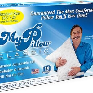 MyPillow Bedding Bed Pillows for Sleeping Standard Size, Perfect for Back, Stomach or Side Sleepers – My Pillow Classic Pillow [Standard, M…