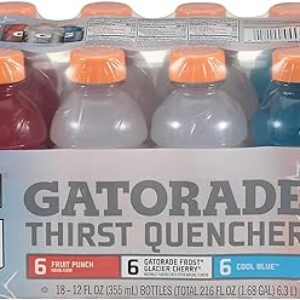 Gatorade Rainbow Patriot Variety Pack 12oz 18Pk, 216 Fl Oz
