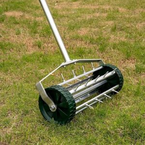 Heavy Duty Rolling Lawn Aerator Tool