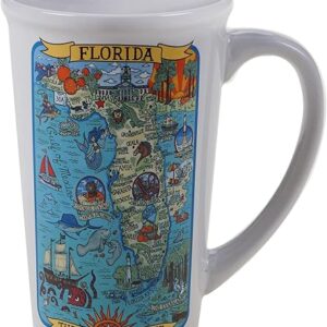 Certified International Florida Souvenir 22 oz. Jumbo Mug, Set of 6