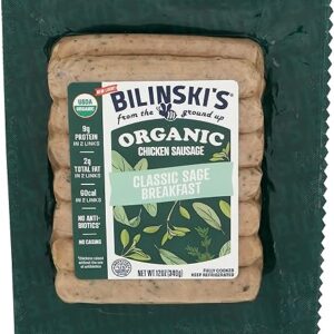 Bilinski, Organic Sage Chicken Breakfast Sausage, 12 Ounce