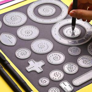 Compatible with Spirograph | for Kids Ages 4-8 9-12 10-12 3-5 Adults Junior Jr | Spiral Graph Drawing Kits | Spin Art Deluxe Set (Precision …