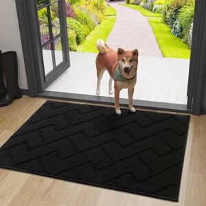 OLANLY 36×24 Indoor Door Mat – Traps Dirt and Moisture, Non-Slip Rubber Backing Doormat, Easy to Clean and Washable, Low-Profile Design for …