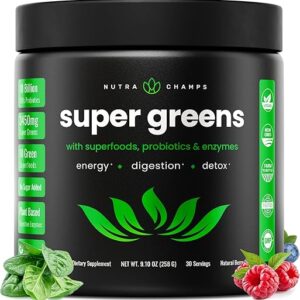 NutraChamps Super Greens Powder – Organic Blend