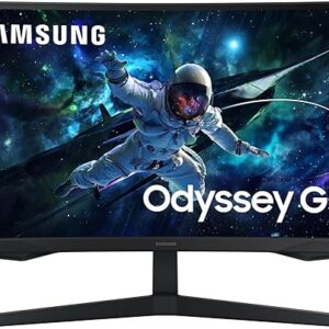 SAMSUNG 27-Inch Odyssey G55C Series QHD 1000R Curved Gaming Monitor, 1ms(MPRT), HDR10, 165Hz, AMD Radeon FreeSync, Eye Care, LS27CG552ENXZA…