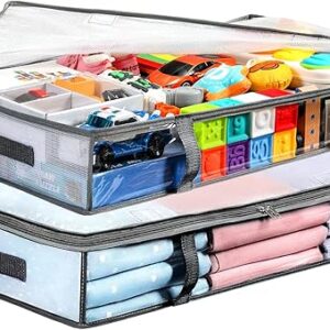 LANDNEOO Under Bed Storage Bins – 2 Pack