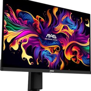 MSI MAG 271QPX QD-OLED, 27 OLED Gaming Monitor, 2560 x 1440 (QHD), OLED 0.03ms Response time, 360Hz, True Black HDR 400, HDMI, DP Port, USB …