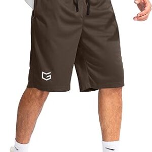 G Gradual Men’s Basketball Shorts with Zipper Pockets Lightweight Quick Dry 11″ Long Shorts for Men Athletic Gym