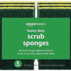 Amazon Basics Heavy Duty Sponges, 6 Count