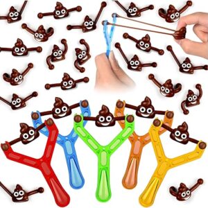 50 Pcs Novelty Finger Slingshot Poop Toys