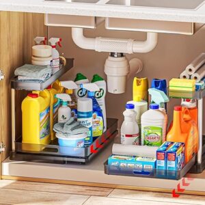 Delamu 2 Pack Under Sink Organizer