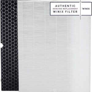 Genuine Winix 116130 Replacement Filter H for 5500-2 Air Purifier , 16.25″L x 12.5″W x 1.5″Th, White