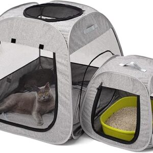 Tenrai Portable Cat Playpen – Foldable Tent