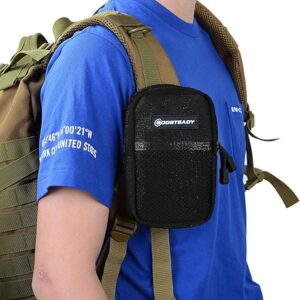 BOOSTEADY Backpack Strap Pouch, Smartphone Strap Pack, Backpack Attachment Bag for Hikers