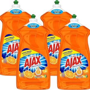 Ajax Triple-Action Dishwashing Liquid, 52 Oz, Orange (Pack of 4)