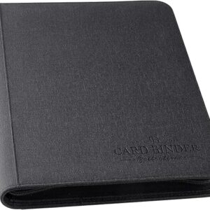Premium 9 Pocket Card Binder – Black