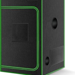 MELONFARM 24″x24″x32” Grow Tent, High Reflective 600D Diamond Mylar Canvas with Observation Window and Floor Tray for Hydroponic Indoor Pl…