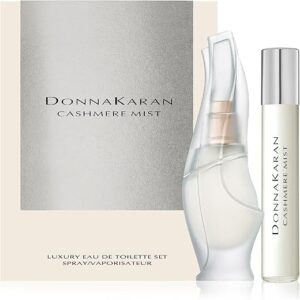 Donna Karan Cashmere Mist Luxury Eau de Toilette Set For Women – Mini Spray 0.5 Fl. Oz. & Purse Spray, Travel Spray 0.5 Fl. Oz.
