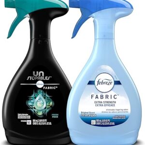 Febreze Fabric Refresher, Odor Eliminator Extra Strength + Unstopables, Fresh Scent, 2 Count