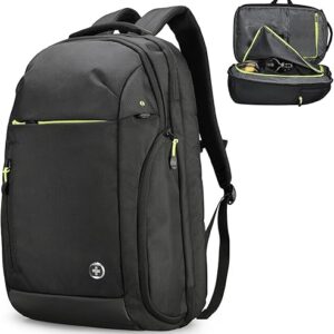 Swissdigital Design large travel backpack for men,17 Inch large Laptops Backpack with USB Charging Port,Carry on Business Anti-thief Backpa…