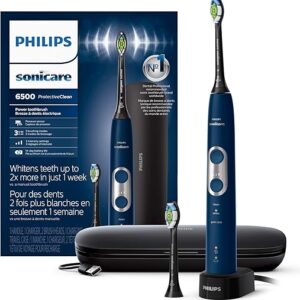 Philips Sonicare ProtectiveClean 6500 Rechargeable Electric Toothbrush, with Pressure Sensor, 3 Cleaning Modes, SmarTimer and QuadPacer, 14-…