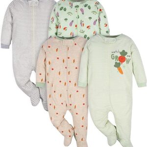 Gerber Baby Boys 4-Pack Footie Sleepers