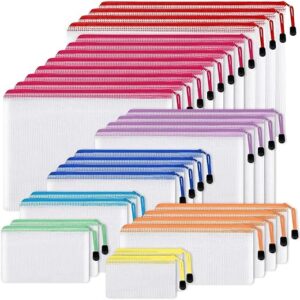 EOOUT 30pcs Waterproof Zipper Pouch Set