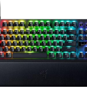 Razer Huntsman V3 Pro TKL Esports Gaming Keyboard: Analog Optical Switches – Razer Snap Tap – Rapid Trigger – Adjustable Actuation – Media …