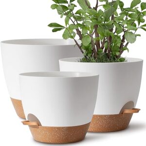 Set of 3 Self-Watering Plant Pots