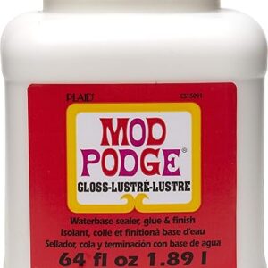 Mod Podge Gloss Sealer, Glue & Finish: All-in-One Craft Solution- Quick Dry, Easy Clean, for Wood, Paper, Fabric & More. Non-Toxic – Craft …
