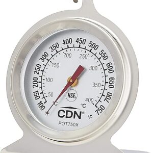 CDN POT750X ProcAccurate High Heat Oven Thermometer,Silver