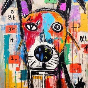 Cross & Glory – Geometric Dog Dreamscape – 1000 Piece Jigsaw Puzzle for Adults | Abstract Art | Satin Finish | Vivid Colors | Modern Home D…