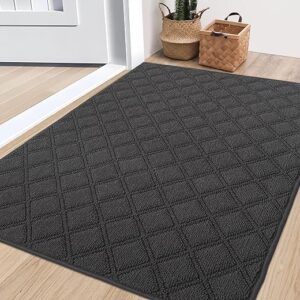 BEQHAUSE Dirt Trapper Door Mat 32″ x 48″, Non-Slip Washable Doormats Welcome Mat, Dirt Resistant and Absorbent Entrance Mat, Low Profile Flo…