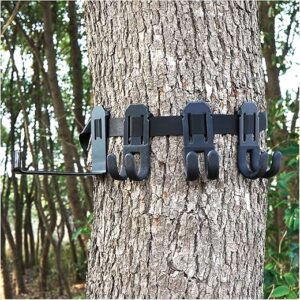 Bow Hanger Tree Strap -Treestand Gear Strap Hangers 3 Tree Gear Hanger + 1Bow Hangers for quivers and Tree Saddle Platform Accessories