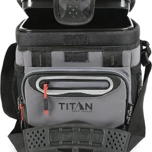 Titan Deep Freeze Cooler Zipperless Hardbody Cooler – Deep Freeze Insulation, HardBody Liner, and SmartShelf
