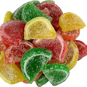 Cozy Confections Mini Assorted Fruit Slices Jelly Candy, 1 Pound