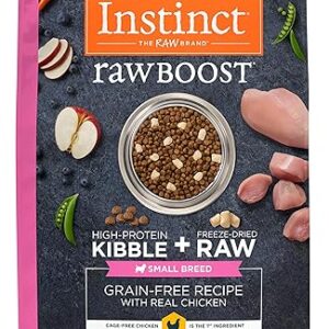 Instinct Raw Boost Small Breed, Natural Dry Dog Food with Freeze Dried Pieces, Grain Free Recipe – Real Chicken, 10 lb. Bag