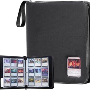 ProCase 900 Pockets Card Binder with Clear Window for Trading Cards, 9 Double Sided Pockets Cards Colletction Album Holder with Removable Sleeves …