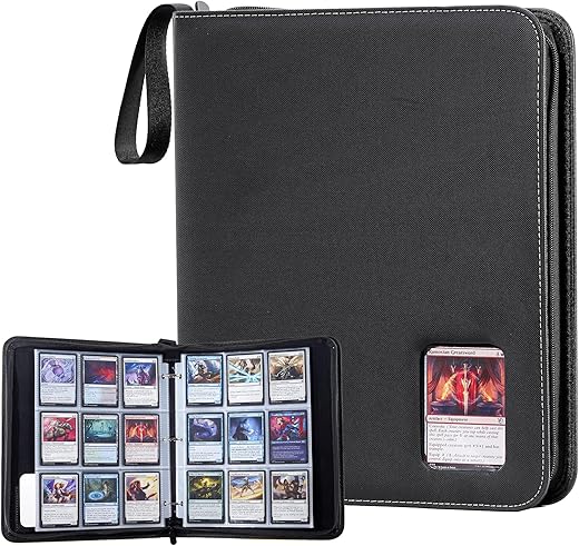 ProCase 900 Pockets Card Binder with Clear Window for Trading Cards, 9 Double Sided Pockets Cards Colletction Album Holder with Removable Sleeves ...