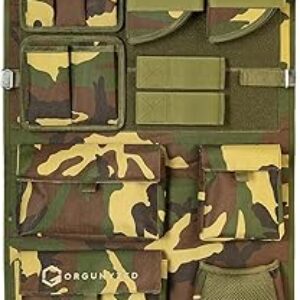 Gun Safe Door Organizer – Gun Safe Door Panel Organizer w/Removable Pistol Holders Mag Pouch – Gun Safe Accessories Storage – Gun Holder – A…